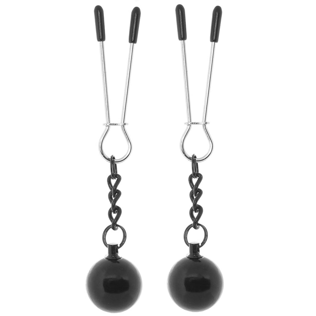 Nipple Grips Weighted Tweezer Nipple Clamps Bondage and Fetish > Nipple Stimulators & Clamps