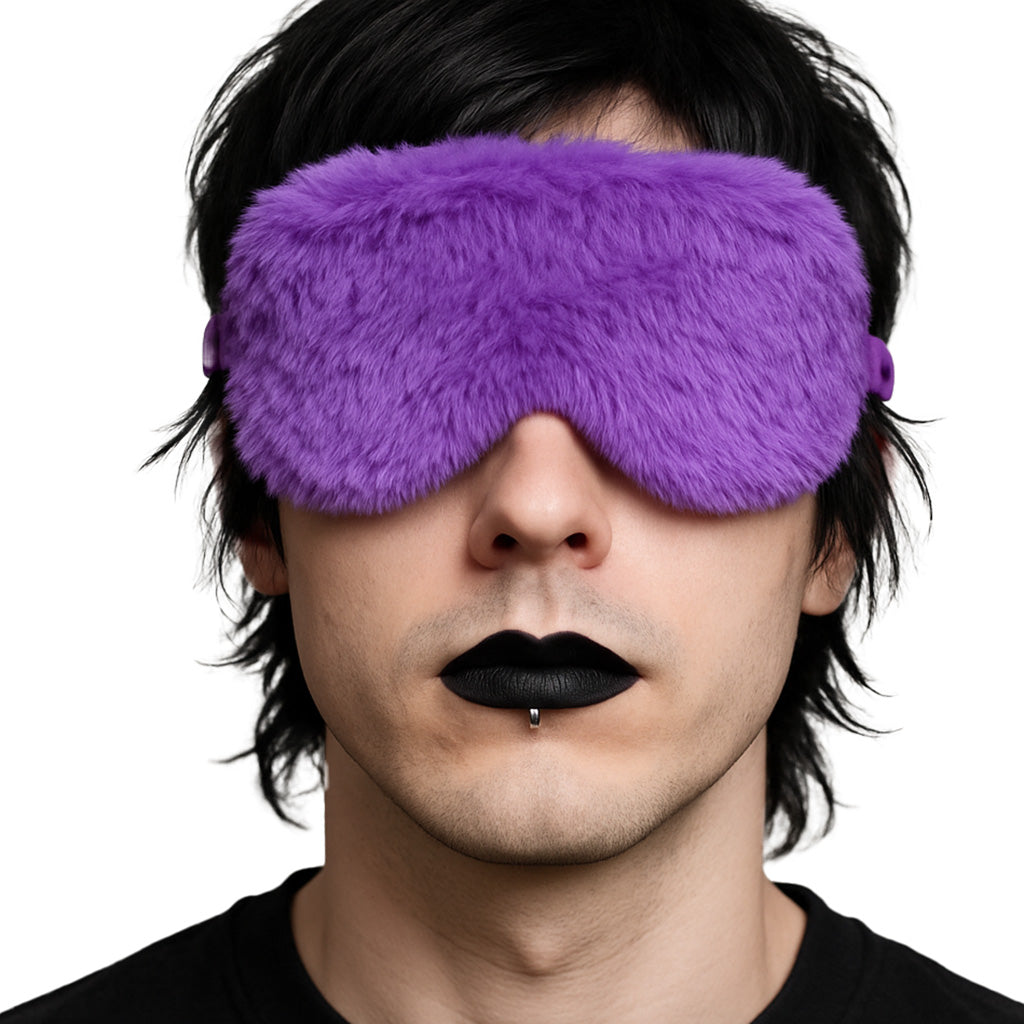 Ouch! Fluffy Blindfold in Purple Bondage and Fetish > Pleasure Masks and Dress Up Play