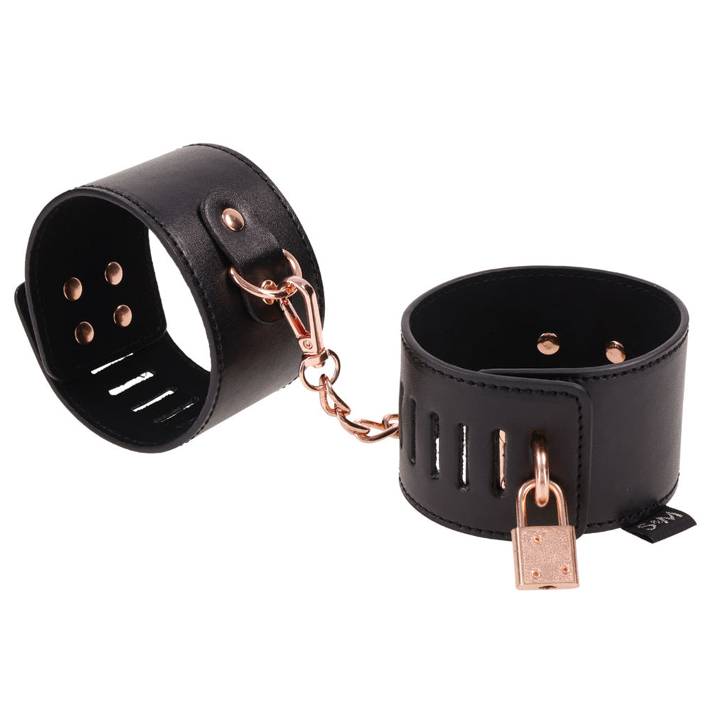 Sex & Mischief Brat Locking Cuffs Bondage and Fetish > Wrist and Ankle Cuffs