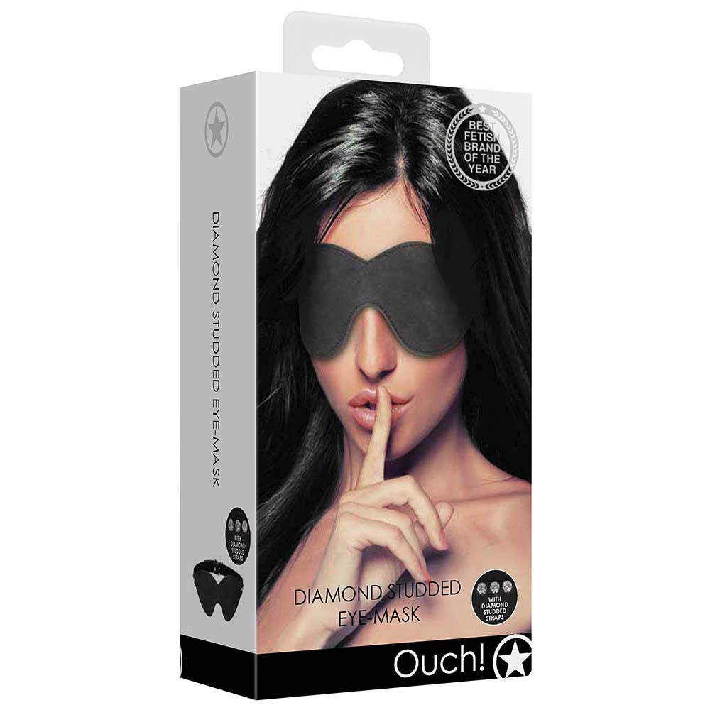 Ouch! Diamond Studded Eye Mask Bondage and Fetish > Pleasure Masks and Dress Up Play