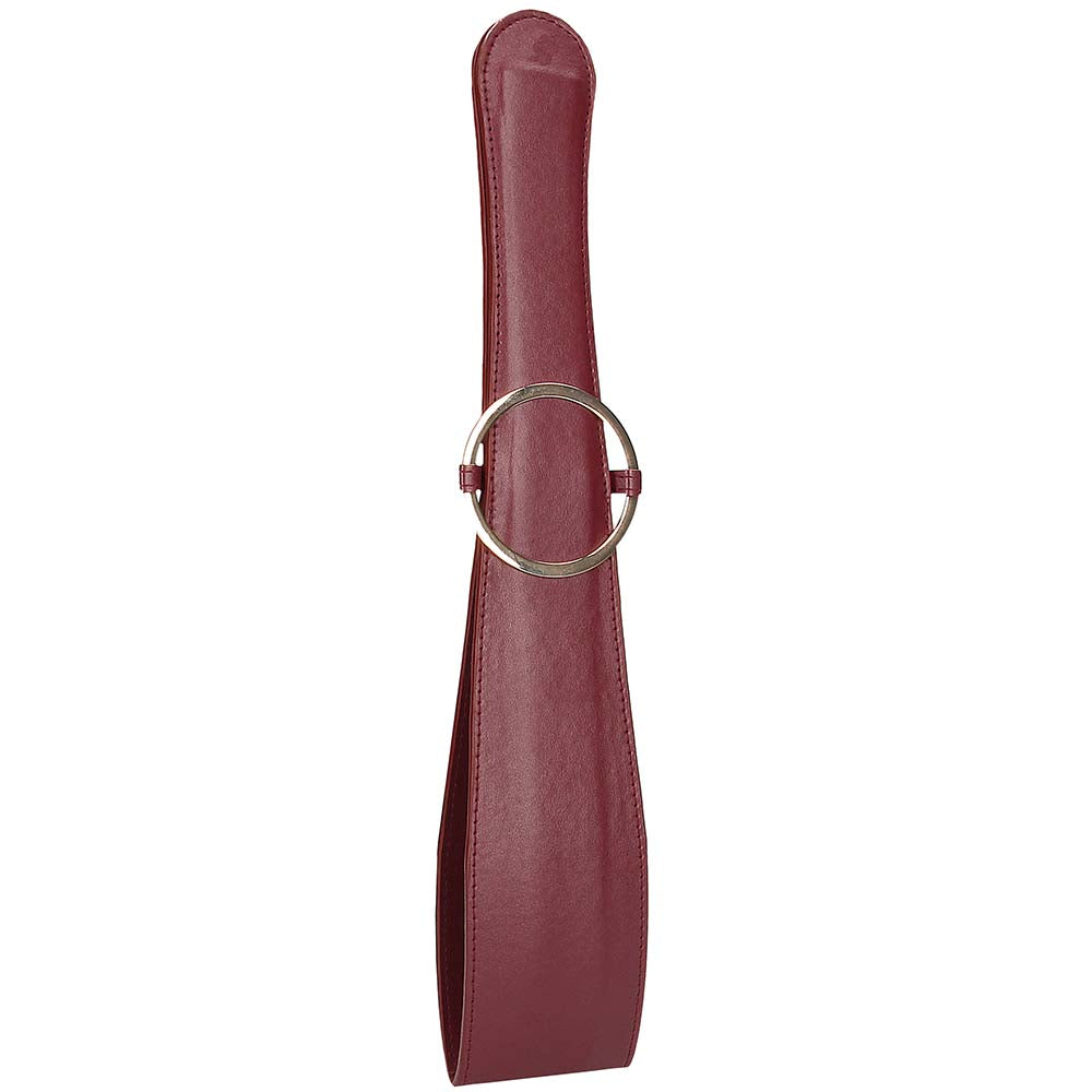 Ouch! Halo Belt Flogger in Burgundy Bondage and Fetish > Whips and Crops