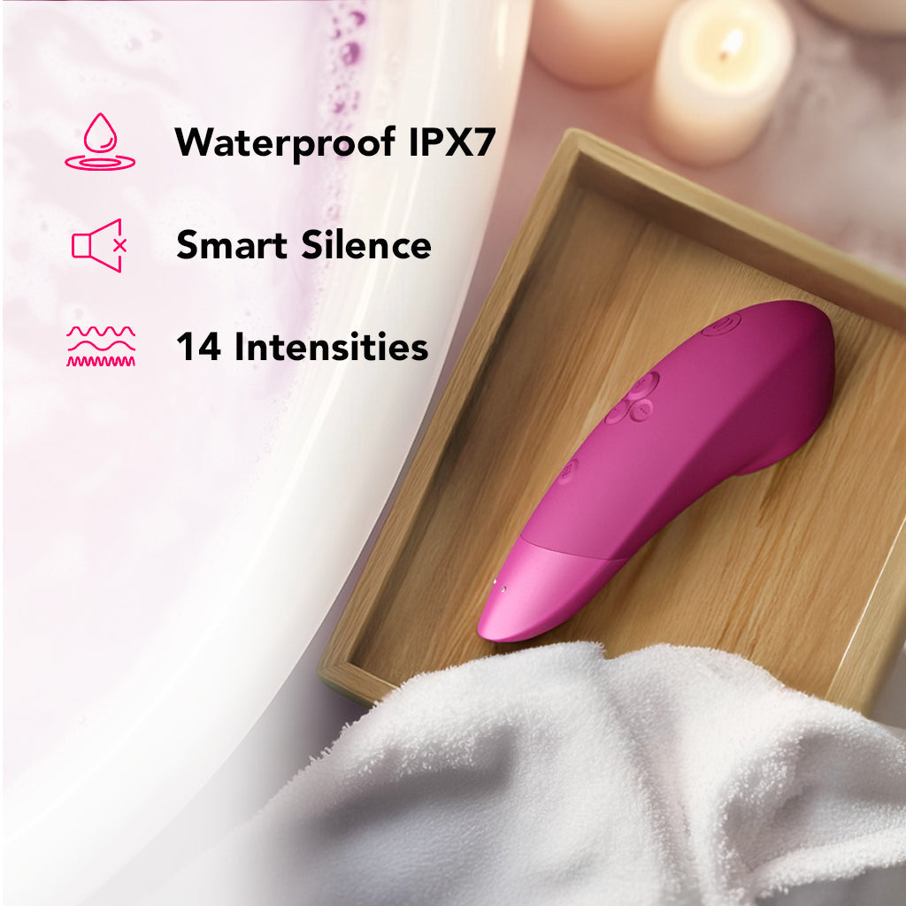 Womanizer Enhance Pleasure Air Vibe in Pink Vibrators > Clitoral Suction & Stimulation