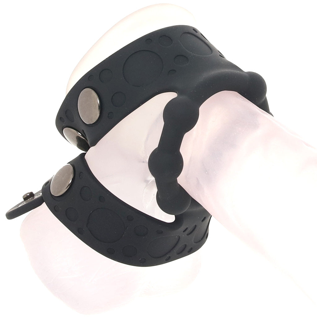Magic Beaded Cock Ring with Adjustable Ball Straps Bondage and Fetish > Cock and Ball Devices