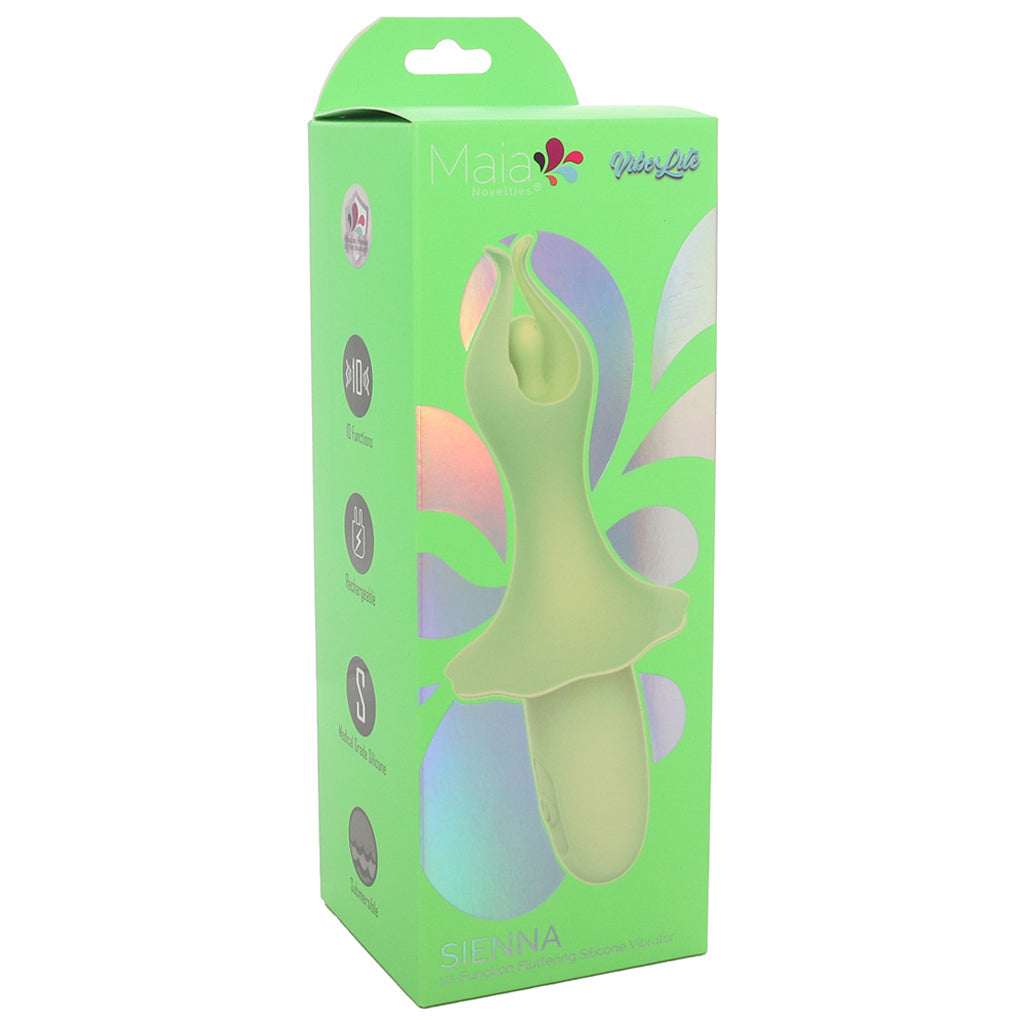 Sienna Fluttering Silicone Vibe in Green Vibrators > Clitoral Stimulators