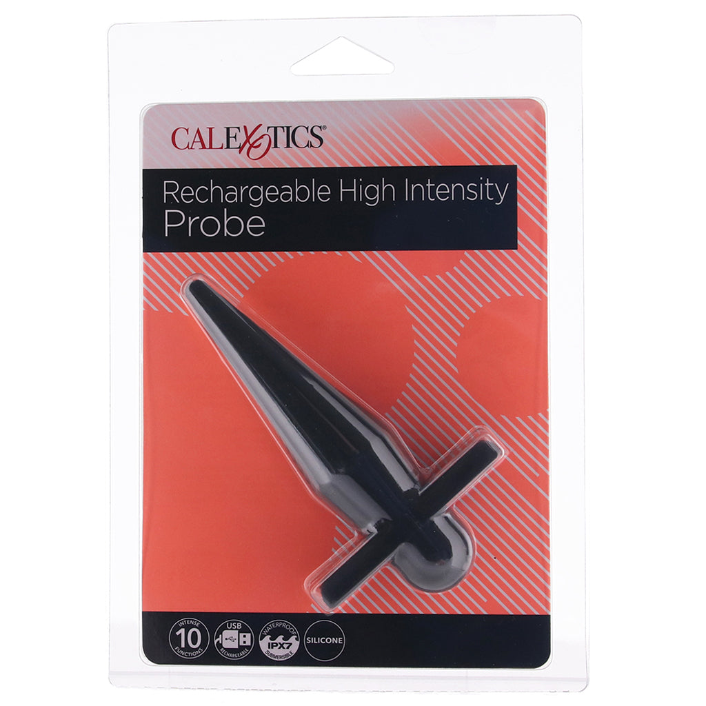 Rechargeable High Intensity Anal Probe in Black Anal Sex Toys > Butt Plugs
