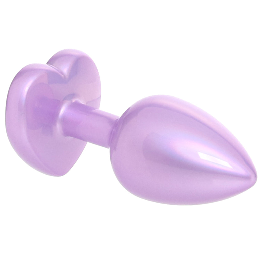 Jewel Amethyst Heart Plug in Small Anal Sex Toys > Butt Plugs