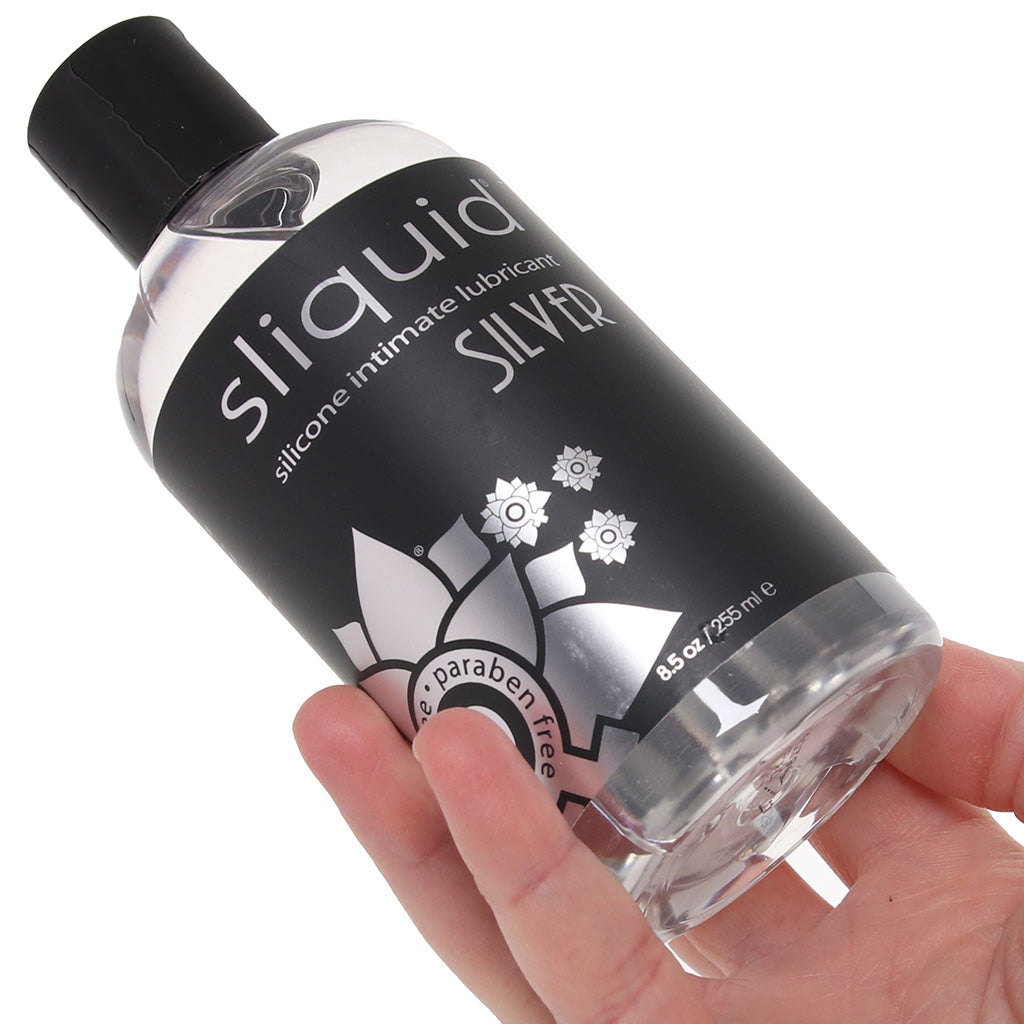 Silver Silicone Intimate Lubricant in 8.5oz/255ml Lubes and Lotions > Silicone Based Sex Lubes