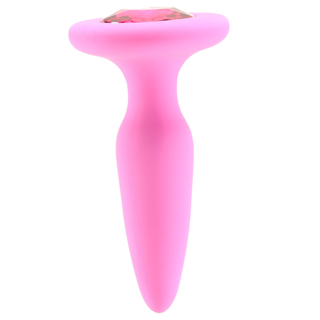 Glams Mini Pink Gem Silicone Butt Plug Anal Sex Toys > Butt Plugs