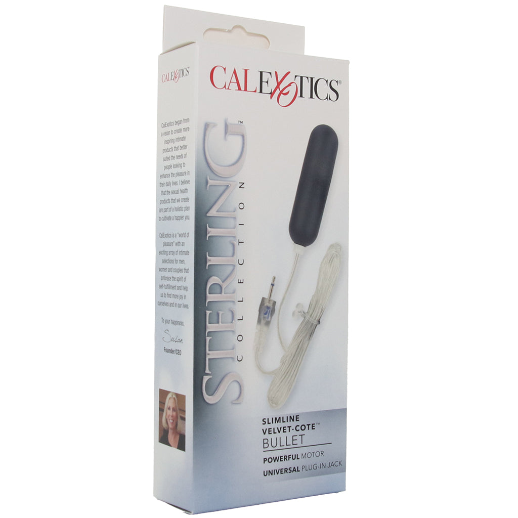 Sterling Collection Velvet-Cote Slimline Bullet Vibrators > Bullet and Egg Vibrators