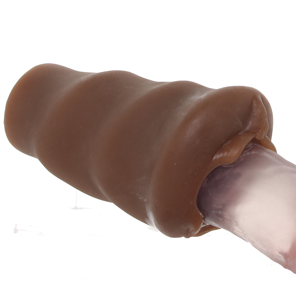 Vivid Raw Pound It Pure Skin Stroker in Brown Male Masturbators > Pocket Strokers