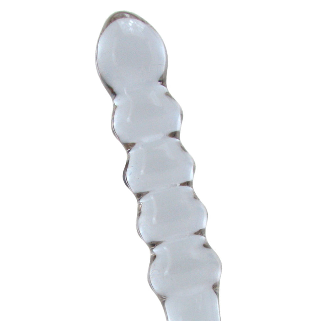 gläs Purple Rain Ribbed Glass Dildo Dildo Sex Toys > Pyrex Glass Dildos