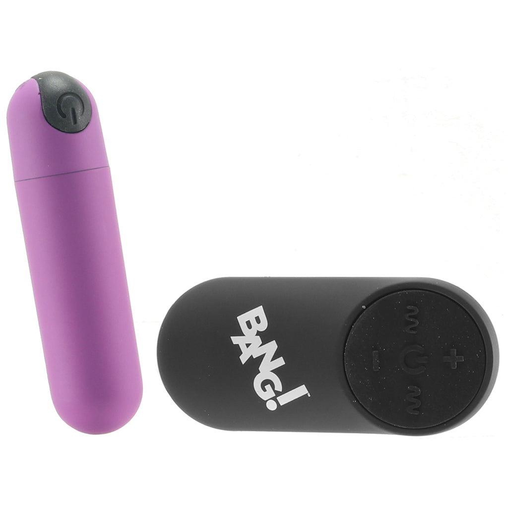 Bang! Remote Vibrating Bullet in Purple Vibrators > Bullet and Egg Vibrators