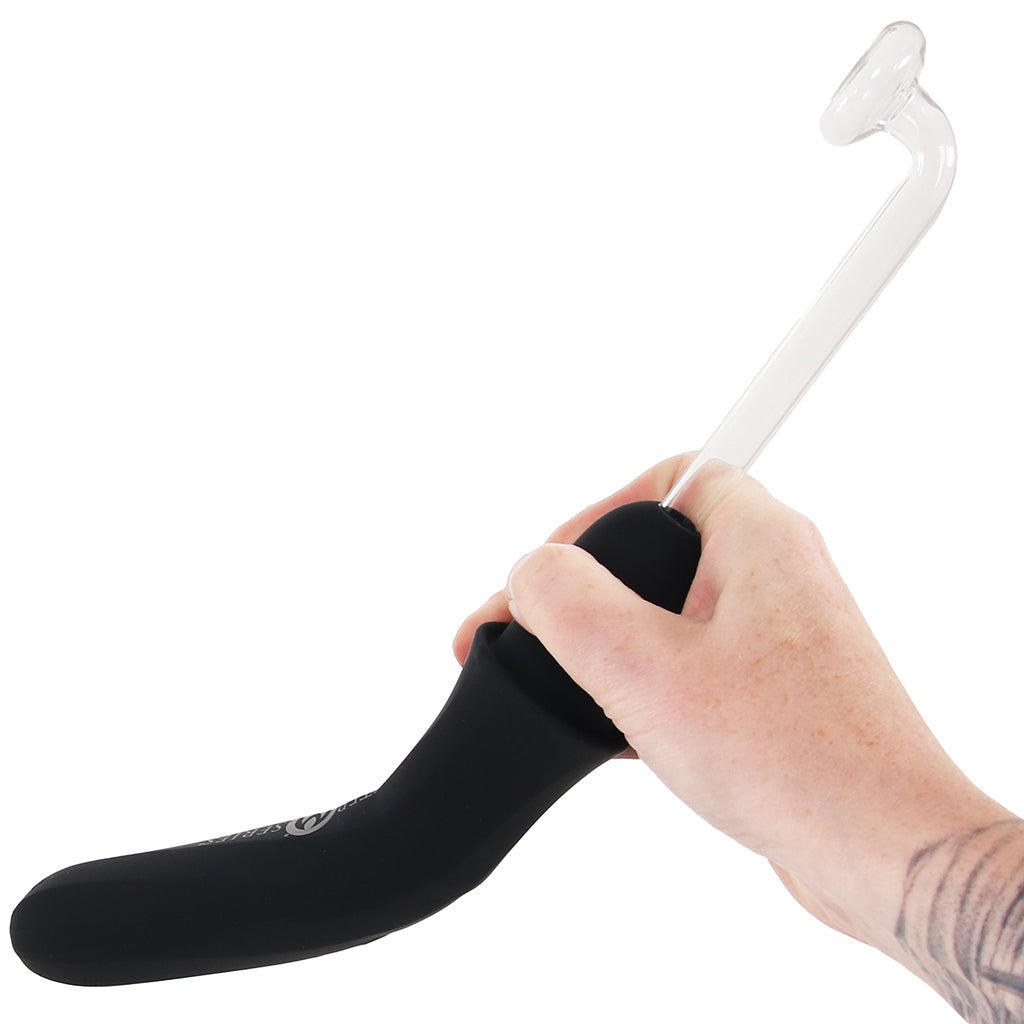 Master Series Elektra Rechargeable E-Stim Wand in Black Bondage and Fetish > Electro Stim