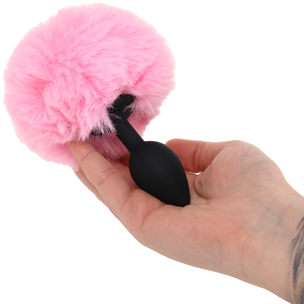 Tailz Fluffy Bunny Tail Silicone Plug in Pink Anal Sex Toys > Butt Plugs