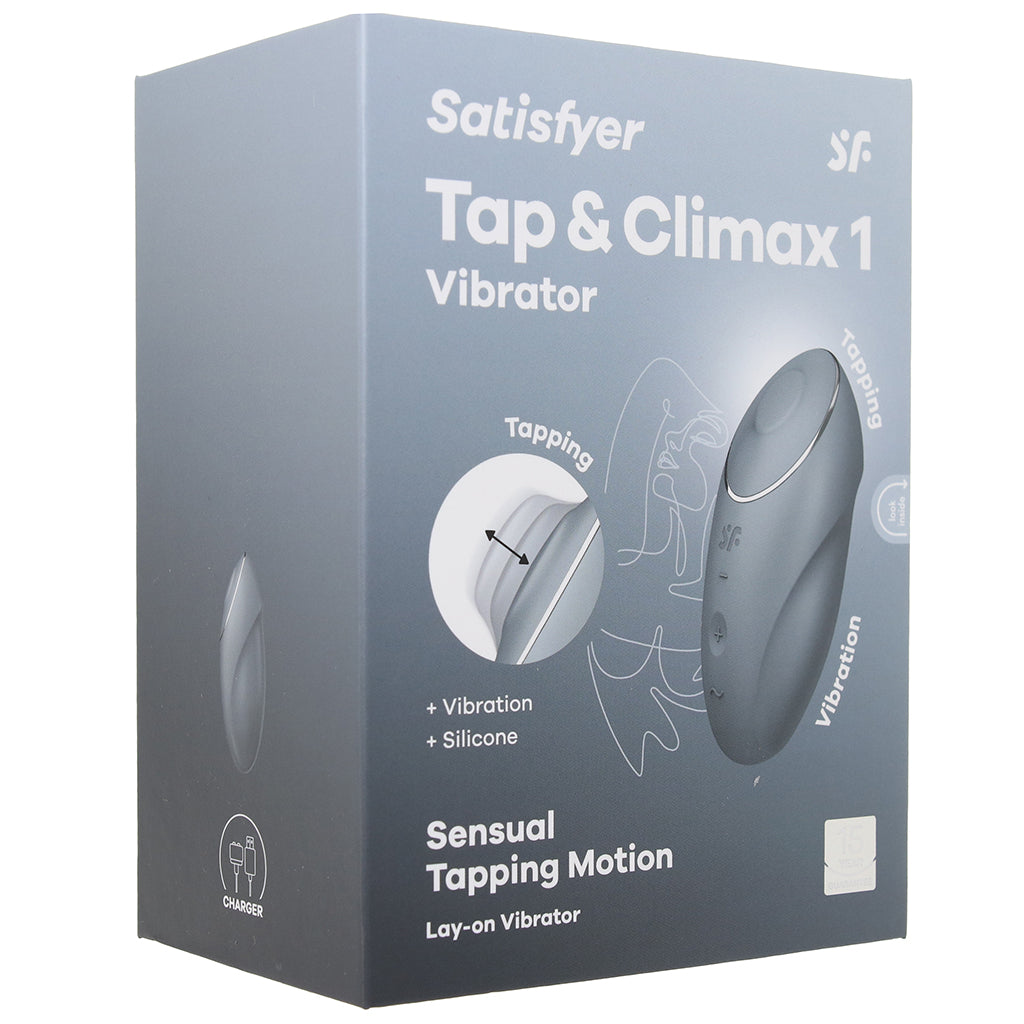 Satisfyer Tap & Climax 1 Tapping Vibe in Grey Vibrators > Clitoral Stimulators