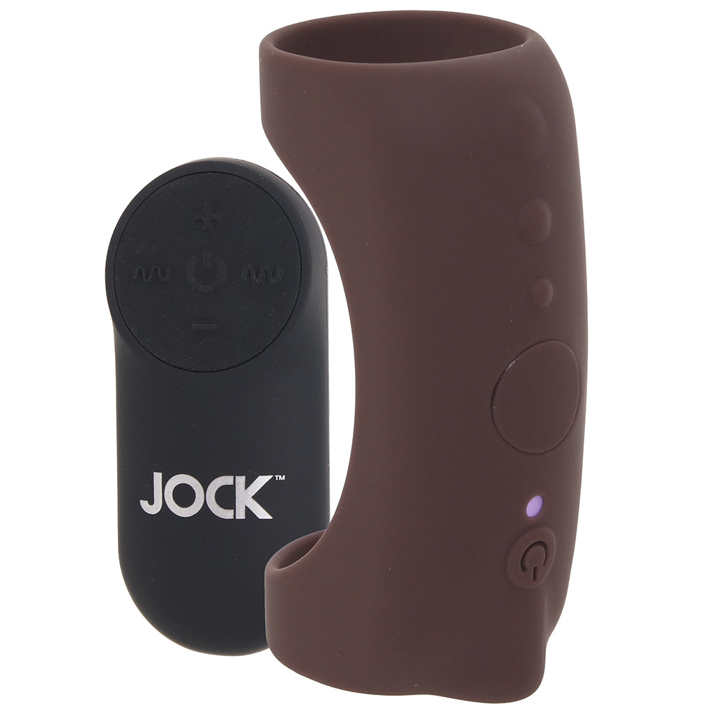 Jock Vibrating Silicone Penis Sleeve in Dark Male Enhancement > Extenders and Sleeves