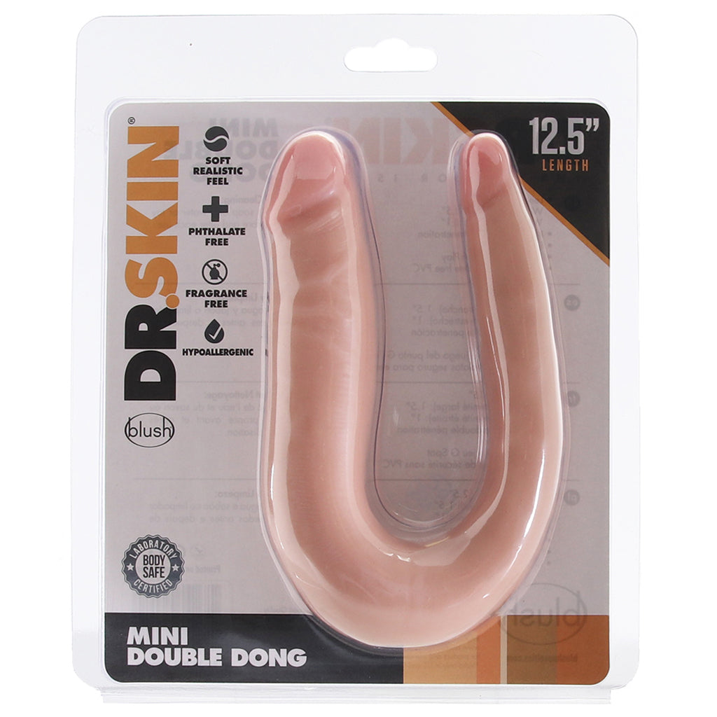 Dr. Skin Mini 12 Inch Double Dildo in Vanilla Dildo Sex Toys > Double Ended Dildos