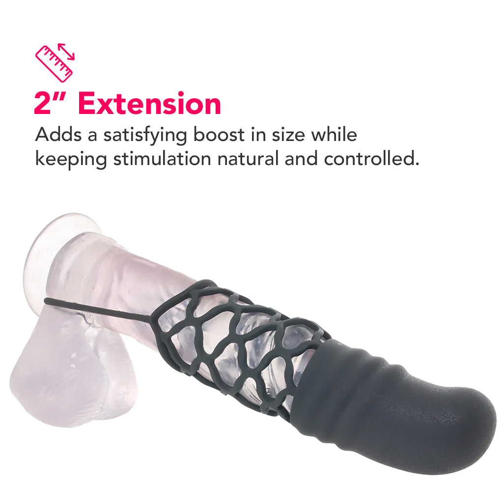 Silicone 2 Inch Extension in Black Male Enhancement > Extenders and Sleeves
