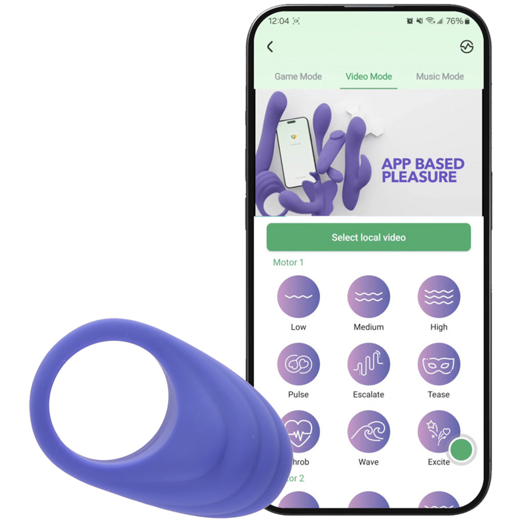 Connect App Controlled Couples Ring Cock Rings