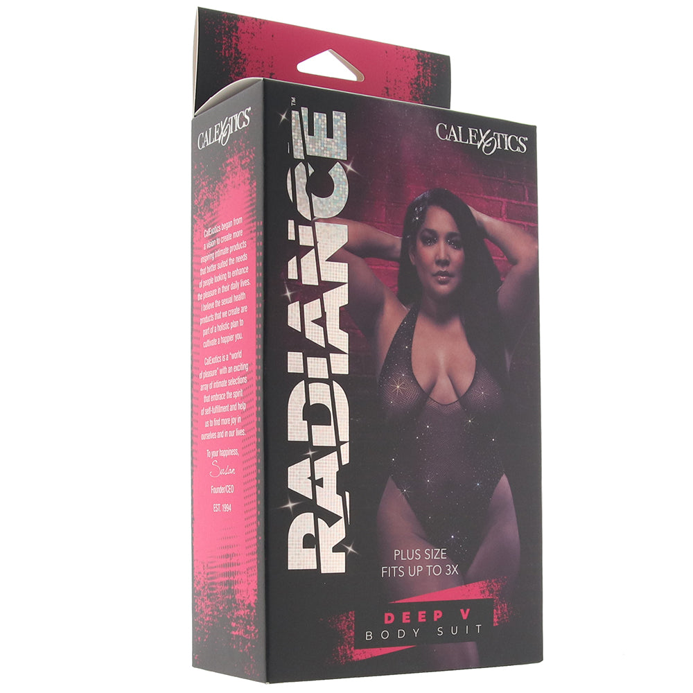 Radiance Deep V Black Body Suit XL Lingerie > Lingerie