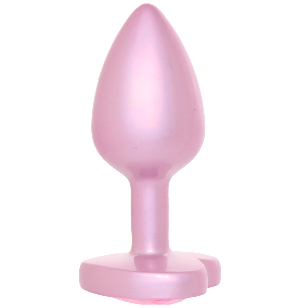 Booty Bling Pink Metal Jewelled Butt Plug in Small Anal Sex Toys > Butt Plugs