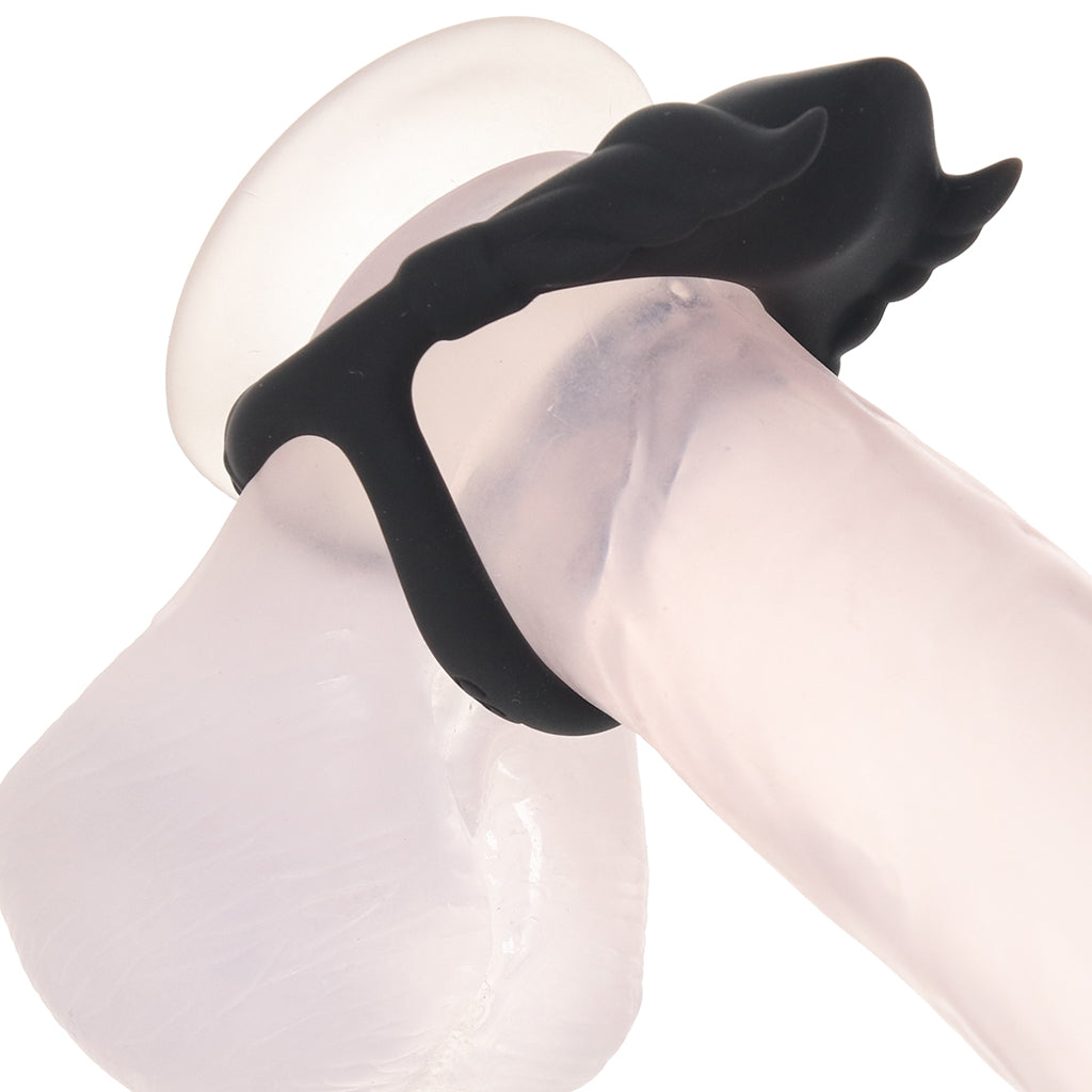 Rocky Silicone Vibrating Dual C-Ring Cock Rings