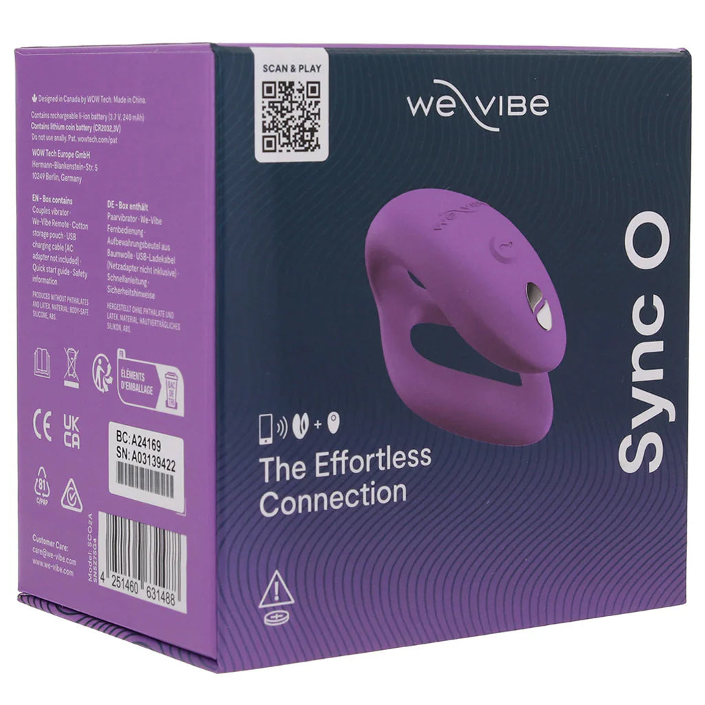 We-Vibe Sync O Expanding Couples Vibe in Purple Vibrators > G-Spot Vibrators