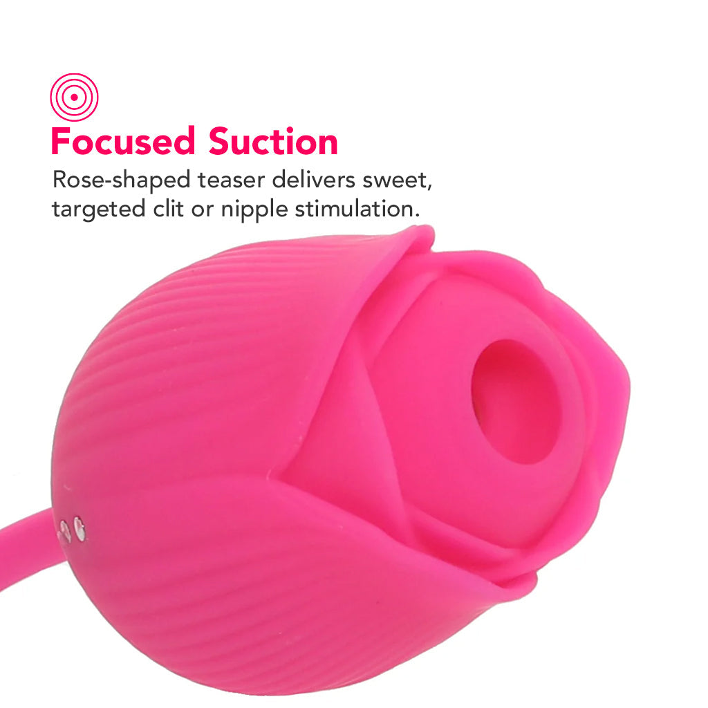 Pink Pussycat Thrusting Rose Vibe Vibrators > Clitoral Stimulators