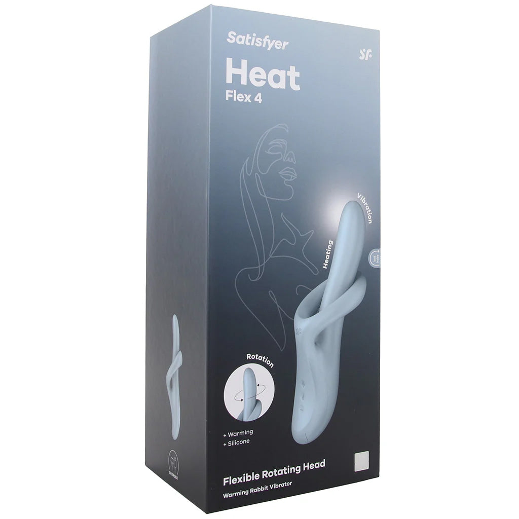 Satisfyer Heat Flex 4 Rotating Rabbit Vibe Vibrators > Rabbit Vibrators