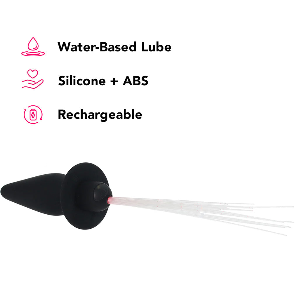 Southern Lights Vibrating Butt Plug in Black Anal Sex Toys > Butt Plugs