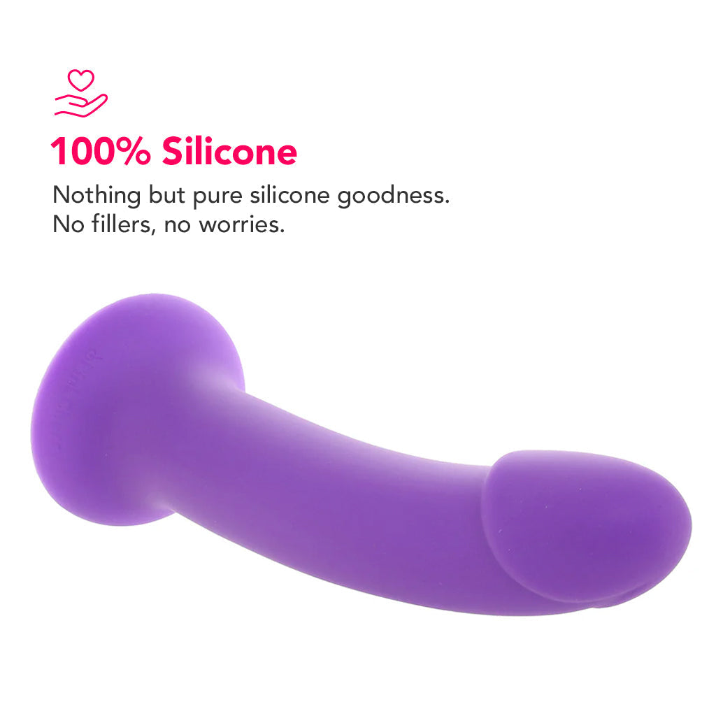 PinkCherry Premium 8 Inch Purple Silicone Dildo Dildo Sex Toys > G-Spot Dildos
