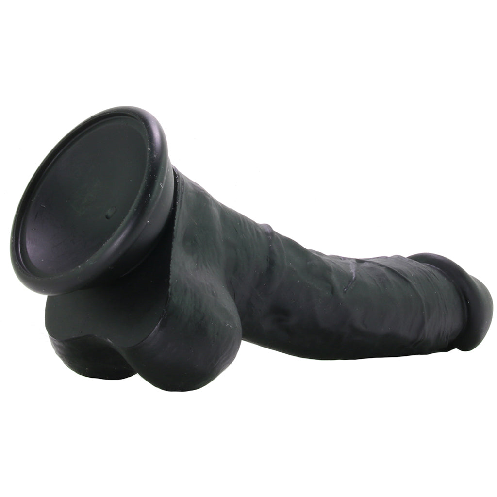 ColourSoft 8 Inch Silicone Dildo in Black Dildo Sex Toys > Realistic Dildos