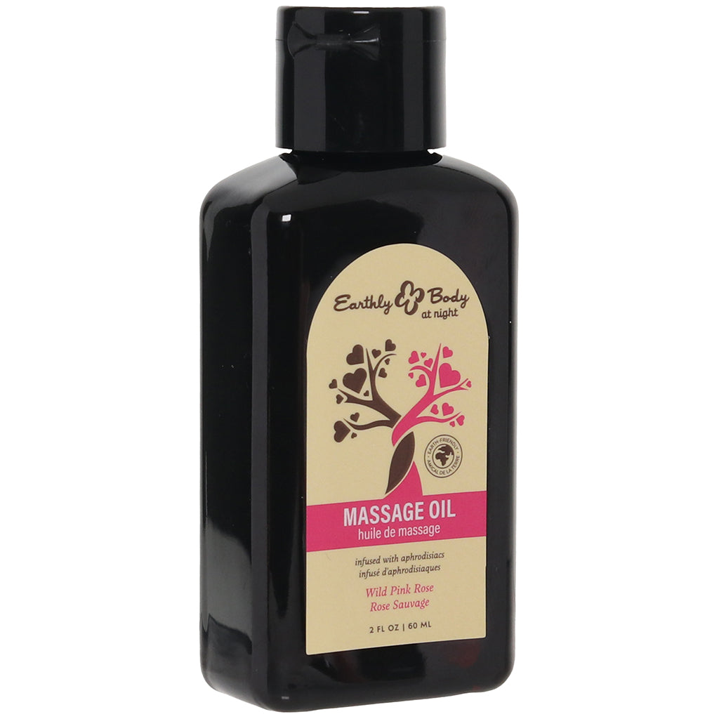 At Night Massage Oil 2oz/60ml in Wild Pink Rose Lubes and Lotions > Erotic Massage Oils