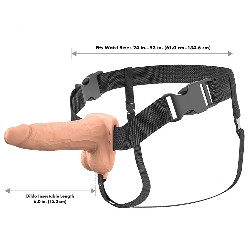 Fantasy X-tensions 6 Inch Hollow Strap-On Vibe in Light Male Enhancement > Extenders and Sleeves