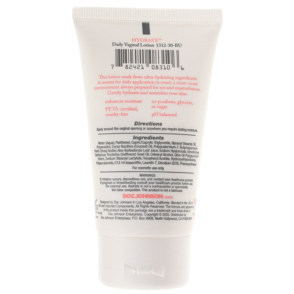 Hydrate Daily Vaginal Lotion in 2oz Sensual Love > Personal Care
