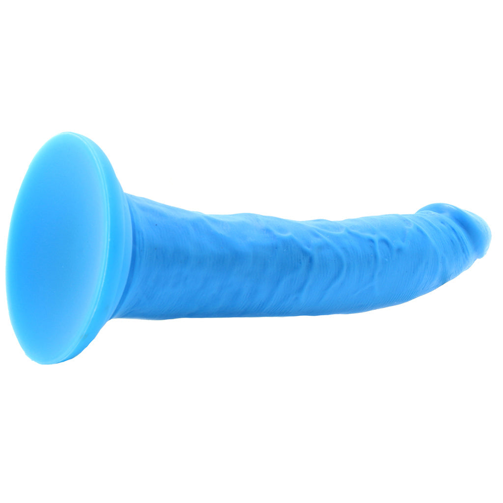 Neo Elite 7.5 Inch Dual Density Silicone Cock in Blue Dildo Sex Toys > Realistic Dildos