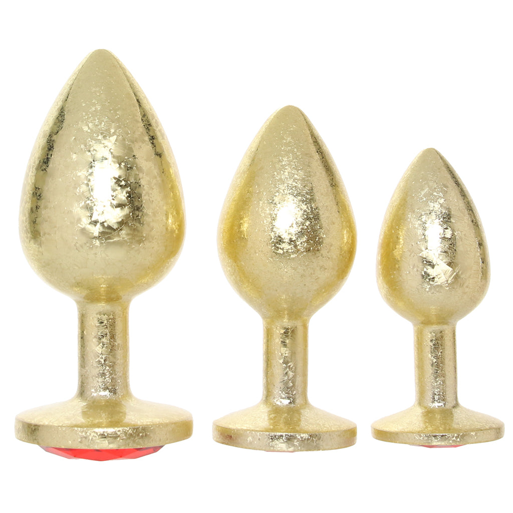 Ouch! Milan Collection Metal Anal Plug Set Anal Sex Toys > Butt Plugs