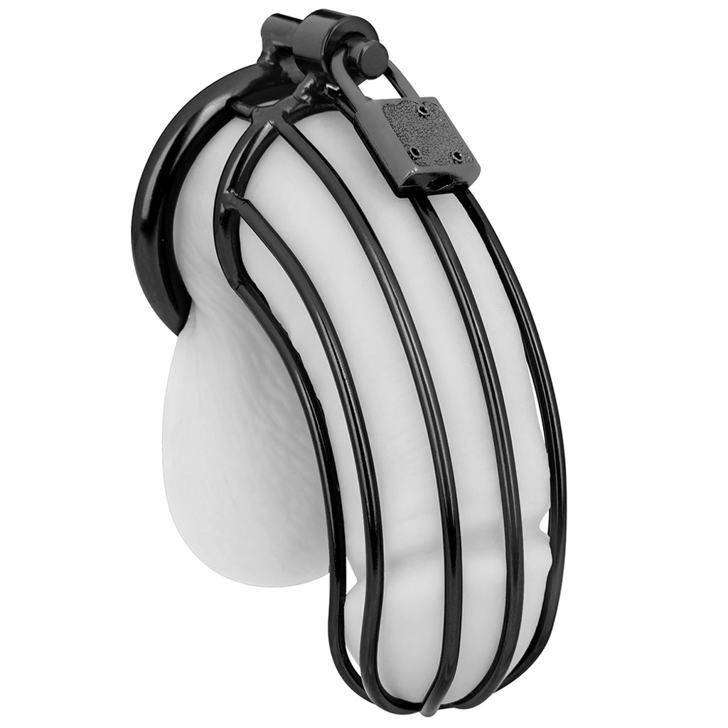Blue Line Prisoner Cock Cage in Black Bondage and Fetish > Cock and Ball Devices
