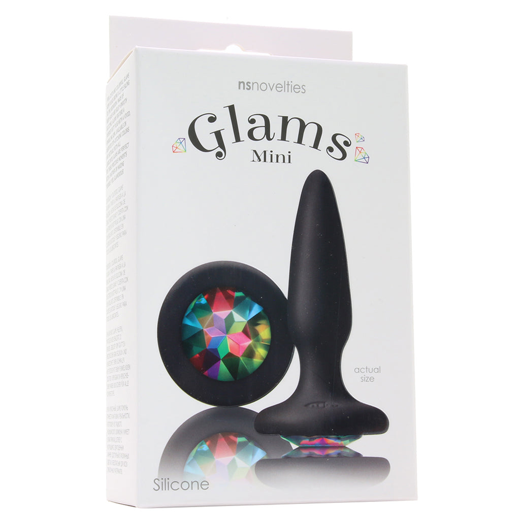 Glams Mini Rainbow Gem Silicone Butt Plug Anal Sex Toys > Butt Plugs