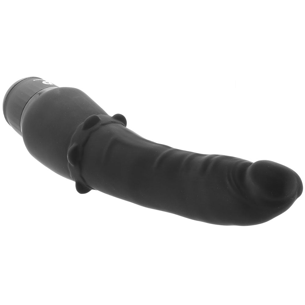 Power Cock 7 Inch Slim Realistic Vibe in Black Vibrators > Realistic Vibrator Dildos