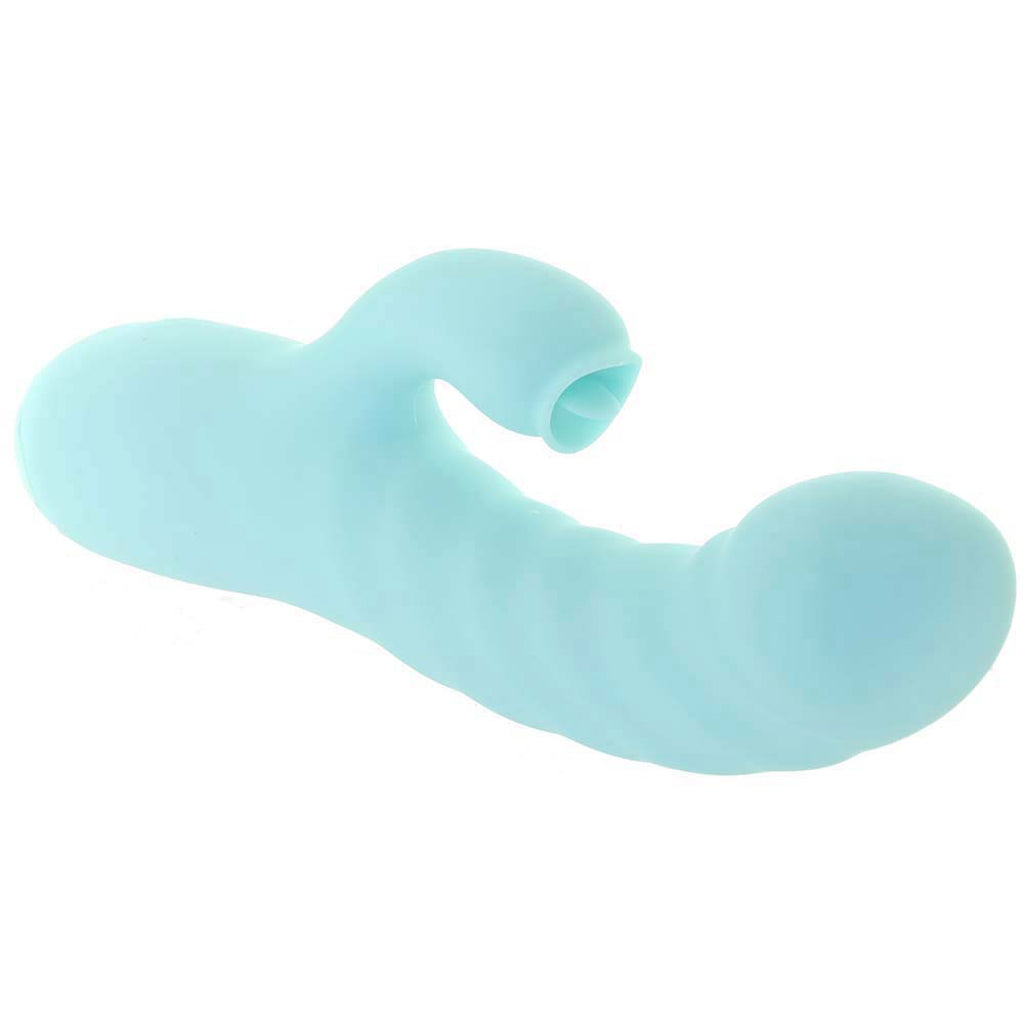 Luv Heat Up Thruster Rabbit Vibe in Aqua Vibrators > Rabbit Vibrators