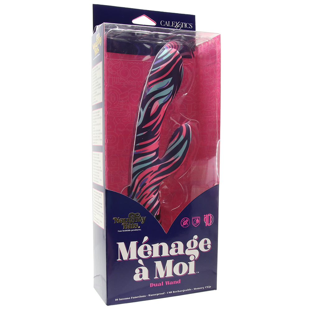 Naughty Bits Ménage à Moi Dual Wand Vibrators > Rabbit Vibrators