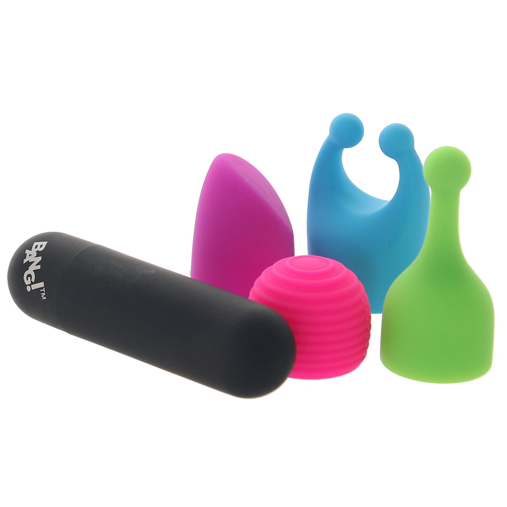 Bang! Rechargeable Bullet and Attachment Set Vibrators > Bullet and Egg Vibrators
