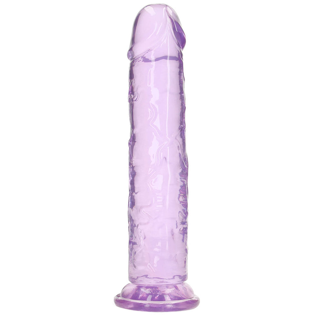 RealRock Crystal Clear Jelly 11 Inch Dildo in Purple Dildo Sex Toys > Realistic Dildos