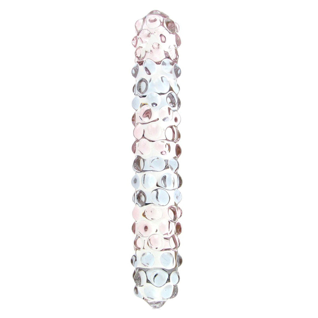 gläs 7 Inch Purple Rose Nubby Dildo Dildo Sex Toys > Pyrex Glass Dildos