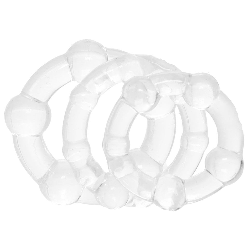Island Rings Set in Clear Cock Rings