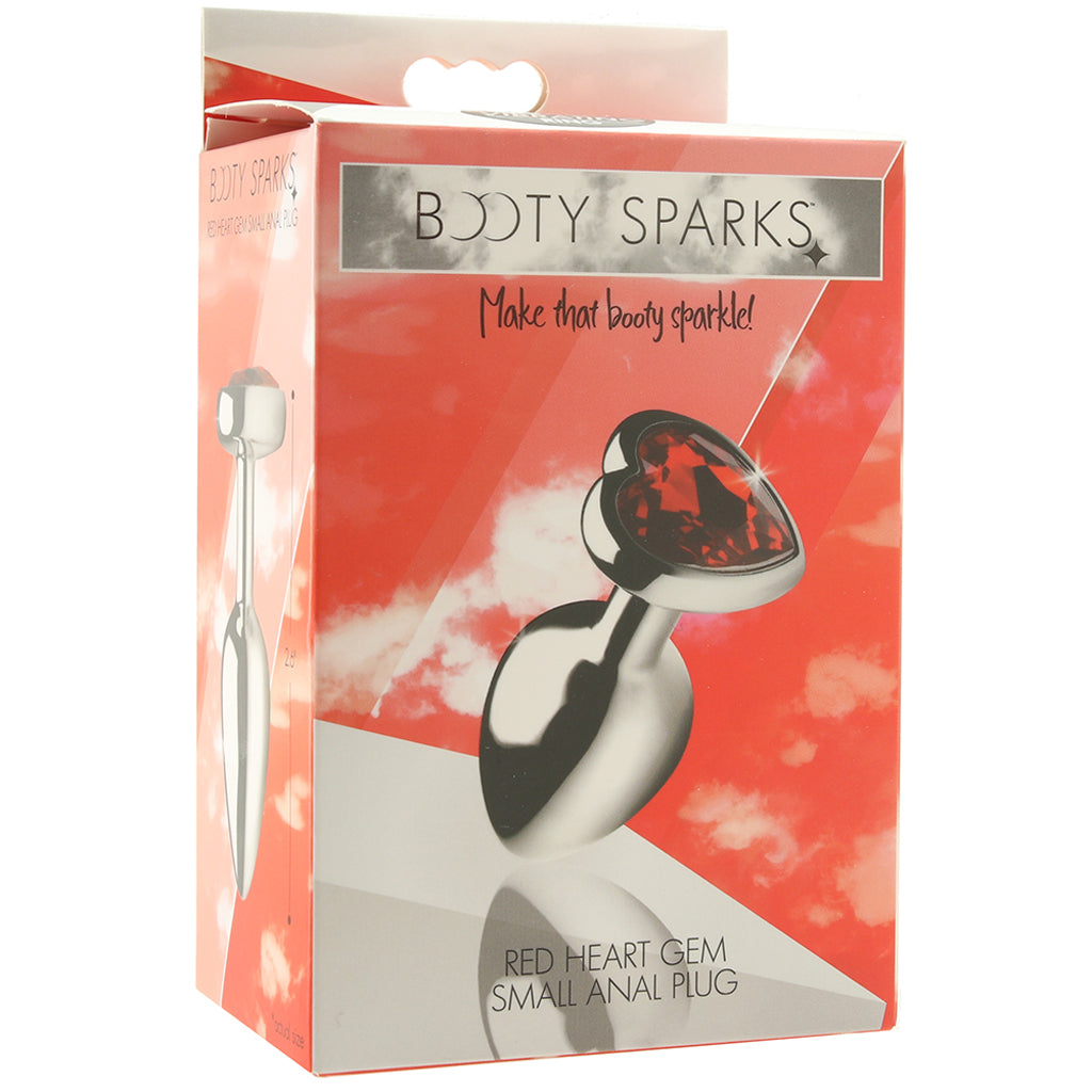 Booty Sparks Red Heart Gem Anal Plug in Small Anal Sex Toys > Butt Plugs