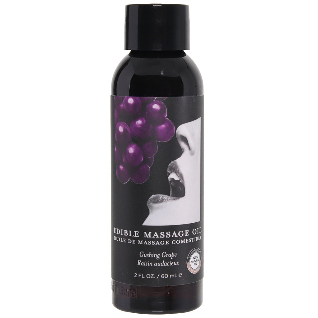 Edible Massage Oil 2oz/60ml in Gushing Grape Sensual Love > Massage
