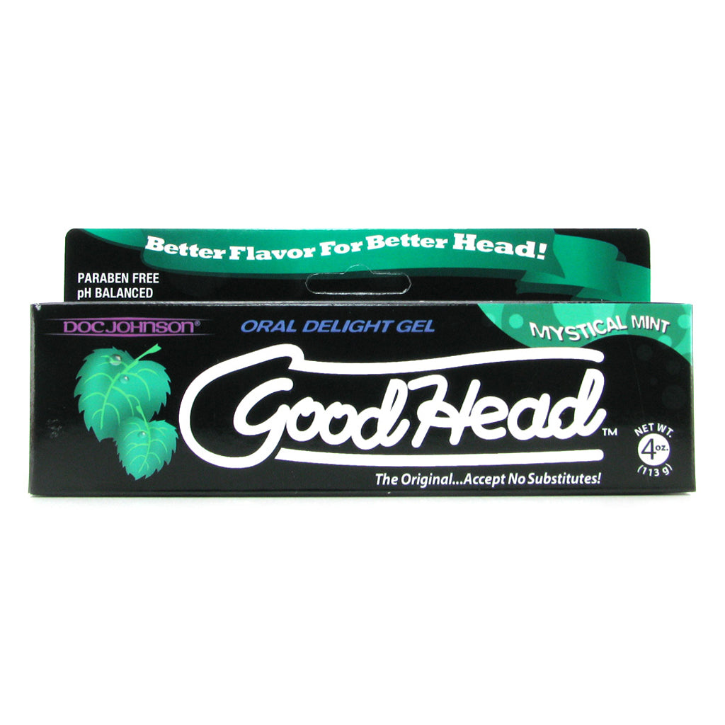 GoodHead Oral Delight Gel 4oz/113g in Mystical Mint Lubes and Lotions > Flavored Sex Lubes