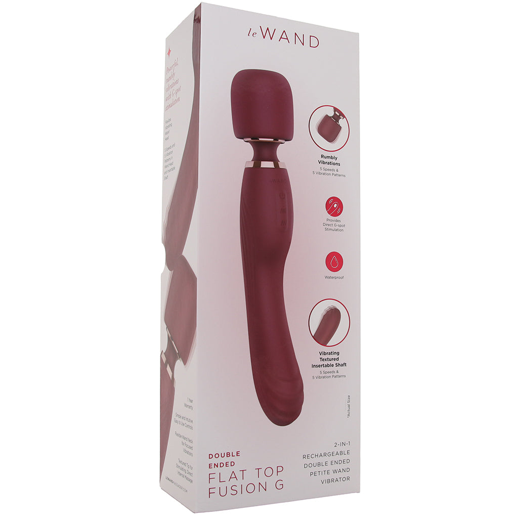 Le Wand Flat Top Fusion G Double Ended Wand Vibrators > Wands